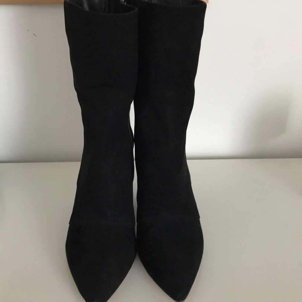 1.State Black leather/suede wedge ankle boot.  PRICE IS FIRM
